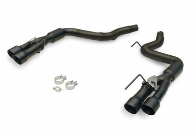 Flowmaster Outlaw Axle-Back Exhaust System Quad Black Tips (2024 Mustang GT) 818159