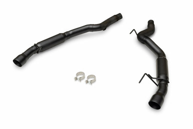 Flowmaster Outlaw Axle-Back Exhaust System Black Tips (2024 Mustang GT) 818160