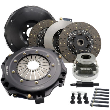 Tilton ST-246 Twin Disc Clutch Kit Sprung Hub Organic (Ford Small