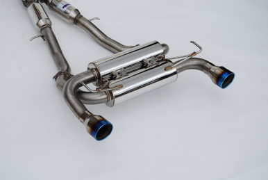 Invidia 2022+ Nissan Z 70mm Gemini Cat Back Exhaust - Rolled TI
