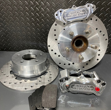 Aerospace Components Rear Drag Race Brake Kit for AED Knuckles (2015-2023 Mustang) AC-551-AED