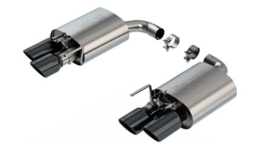 Borla 2024 Ford Mustang GT 5.0L V8 w/ Active Exhaust S-Type Axle-Back Exhaust System – Black Chrome – 11985BC