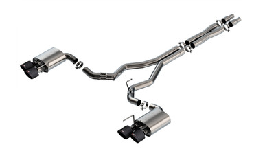 Borla 3″ ATAK Catback Exhaust Carbon Fiber Tips (2024-2025 Mustang Dark Horse) 140965CFBA