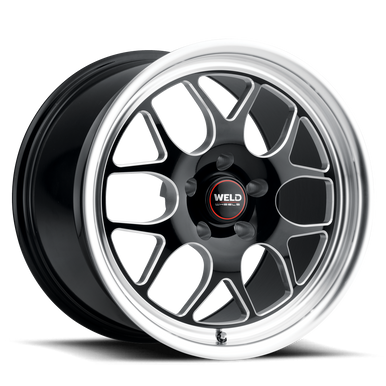 Weld 22x8.5 Solana 5x139.7 ET6 BS 4.98 Gloss BLK MIL DIA