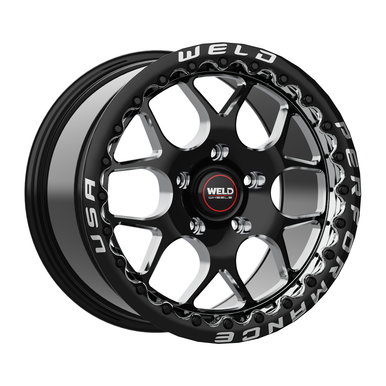 Weld Solana Beadlock 18x12 Wheel 5x120.65 Gloss Black
