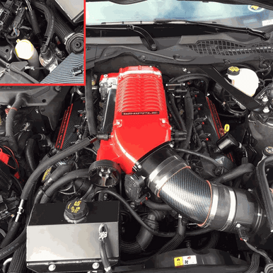 UPR Products Oil Catch Can Whipple Supercharger Single Valve Black (2015-17 Mustang GT) 5030-133-1-CSS