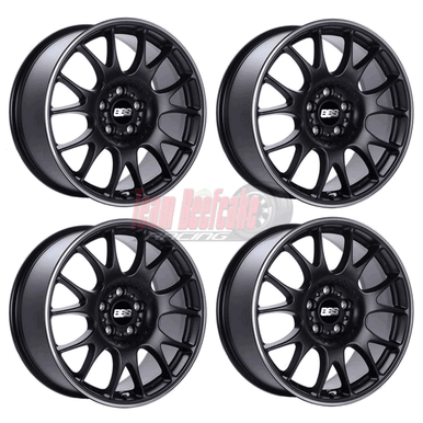 BBS 19x8 Satin Black CH-R143 Wheel Set of 4 (05-17 Mustang