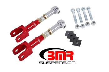 BMR Rear Toe Rods Adjustable Red (2015-2023 Mustang / 2024 Mustang) TR005R