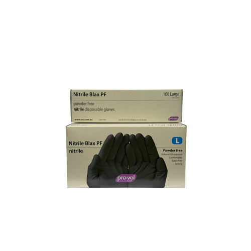 GLOVES-NITRILE  X-LARGE 41082(GLNITXLARBLACK)