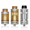 Taifun - "Drip Tip 510, Nugget", Golden (Ultem) shown attached to Taifun GT IV and Ultem 3mL / 6mL Tank Kits for demonstration purposes only. The Taifun GT IV is NOT included in this sale. This listing is only for the Nugget drip tips.