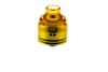Taifun BTD Cap, Amber Ultem shown with Amber Ultem BTD 510 Drip Tip, and BTD RDA deck for demonstration purposes only, which are not included in this sale. This listing is ONLY for the Amber Ultem BTD Cap.