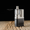 EVL Vapors - "EVL Twin" Nautilus Coil Tank, shown with drip tip, 22<24mm Hexairgon Air Flow Beauty Ring and mod for demonstration purposes only.
