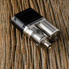 EVL Vapors - "EVL Twin" Nautilus Coil Tank, shown with drip tip, 22<24mm Hexairgon Air Flow Beauty Ring and mod for demonstration purposes only.