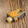 Nick Ricotta Customs - Amber Ultem Cap for Haku Phenom or Cruiser shown with NRC 510 Drip Tip and BoostLabs ALT.