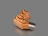 dicodes - yogs E-PIPE One Qi - 20W 18350 Regulated Wood Pipe Mod with Wireless Charging, Zebrano