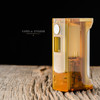 Limelight Mechanics - Wicket AIO, Polished Amber Ultem, Top Button, Evolv DNA60 - 18650 Regulated Boro Mod