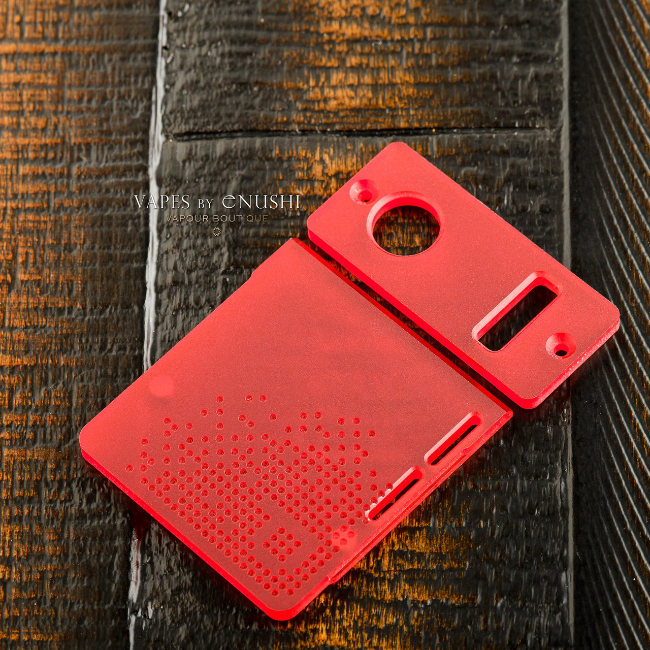 Delro Door & Button Plate Set, 2-Slot, Scarlet Haze - Vapes by Enushi