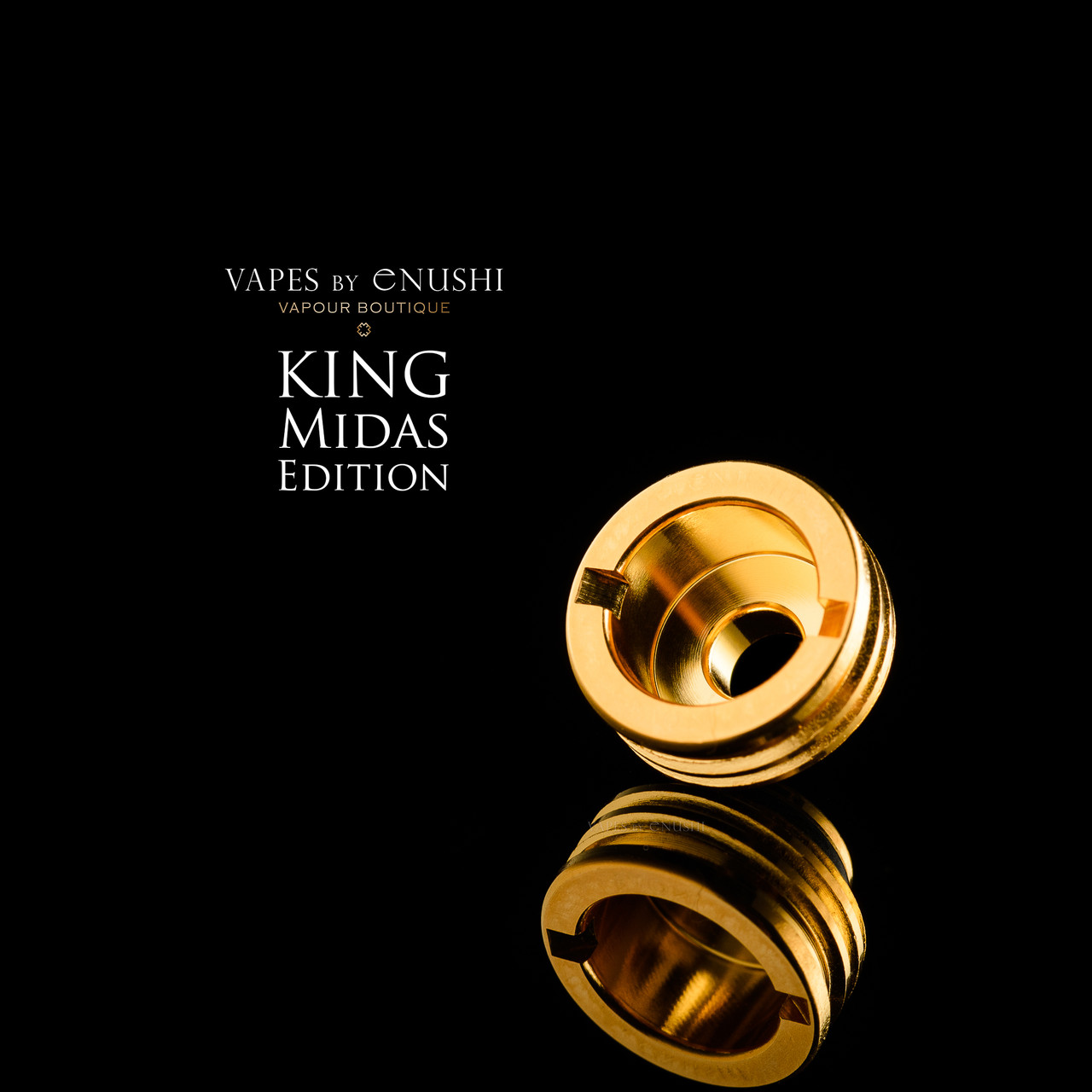 Vapes by Enushi x Novaboxco - Flush Mount 510 Adapter, King Midas Limited  Edition