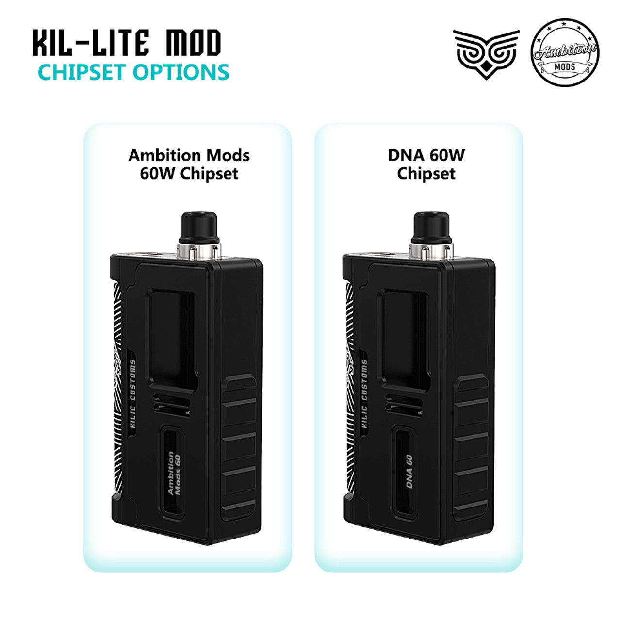 Kilic Customs x Ambition Mods - Kil-Lite Boro AIO Mod - Vapes by