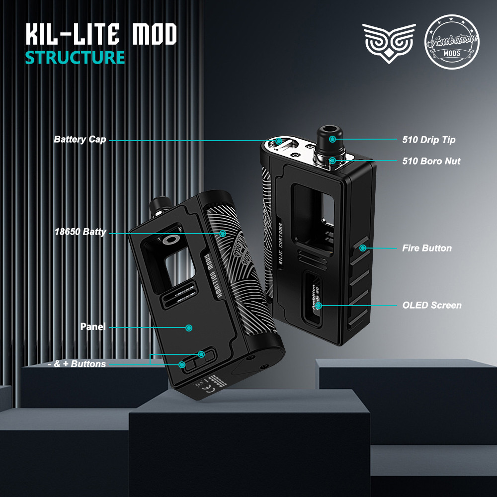 KIL-LITE mod DNA60 + 国内未発売激レアカーボンパネル KIL-LITE Boro Mod(DNA60) ＋カーボンパネル 【公式通販】