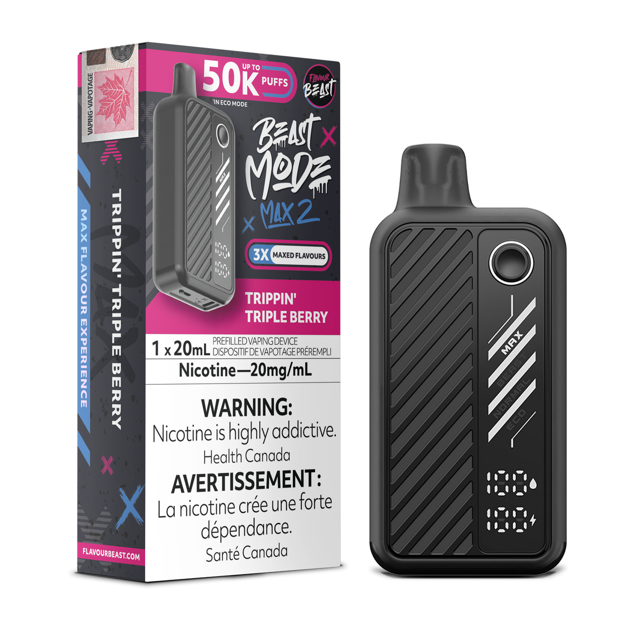 Flavour Beast - Beast Mode Max 2, 50000 Puff Disposable Vape - Markham,  Richmond Hill, Toronto, Ontario, Canada