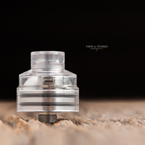 Bell Vape by Chris Mun - "Bell Cap for Solo RDA by Dee Mods" (Drip tip and Solo RDA deck not included in sale. Shown attached for demonstration purposes only)