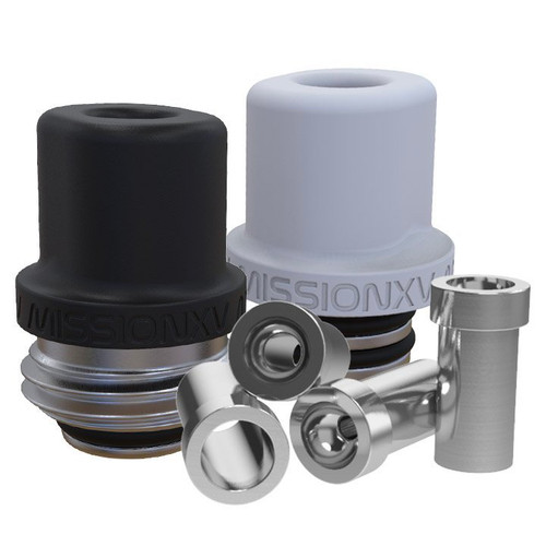 MISSION XV - MISSION Tips - Integrated Hybrid Teflon Drip Tip for Billet Box Rev 4, Whistle v2.1