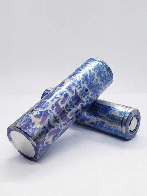 BB Vapes Brvnd - Anti-Lag 18650/20700/21700 Battery Wraps - Toxic Anodized Titanium Design (5-pack)