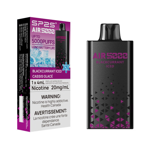 SP2S - Air 5000 Disposable Vape, Blackcurrant Iced