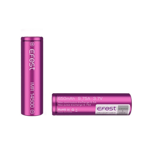 Efest - 14500 650mAh flat top Battery