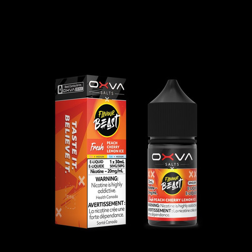 Flavour Beast x OXVA E-Liquid - Fresh Peach Cherry Lemon Ice (30mL) 20mg