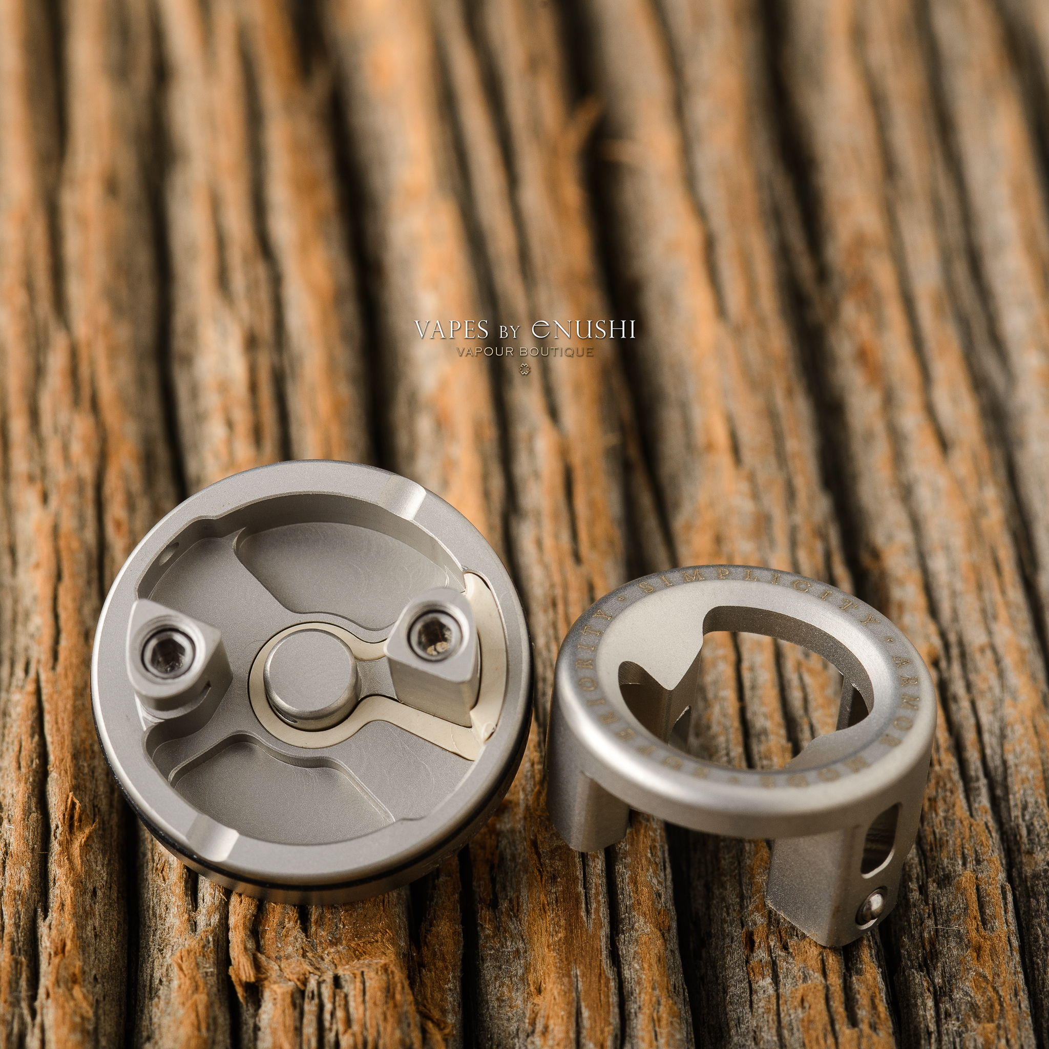 Armor Mods - Engine RDA Rhodium Series, Grey to Blue - Vapes by Enushi