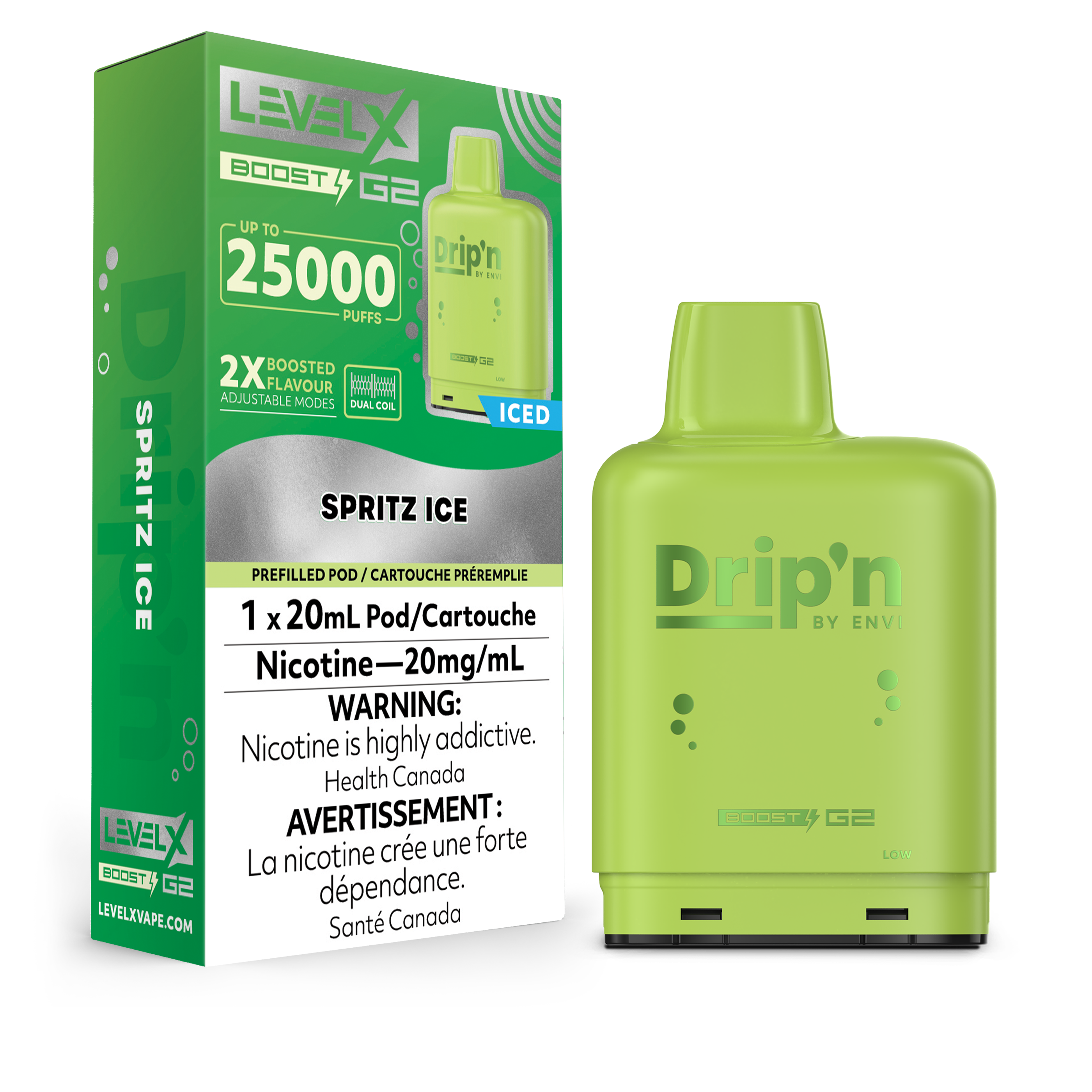 Level X Drip'n Boost G2 / 25k Replacement Pod/Cartridge Markham