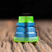 Nick Ricotta Customs - "Beauty Ring / Drip Tip Set" for Typhon, Clear Neon Green