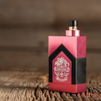 Emperor Vap'East (EVE) - Munequita (Pink) Dual 18650 Parallel Mechanical Mod (shown with Lepton RDA attached for demonstration purposes only. Pink Lepton RDA Cap is included, but the RDA is not.