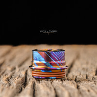 Form Custom - Armor RDA Low Profile Widebore Drip Tip, AKS Timascus