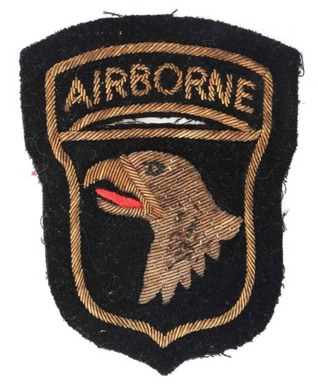 Bullion over Cotton WW 2 US Army 101st Airborne Division Patch