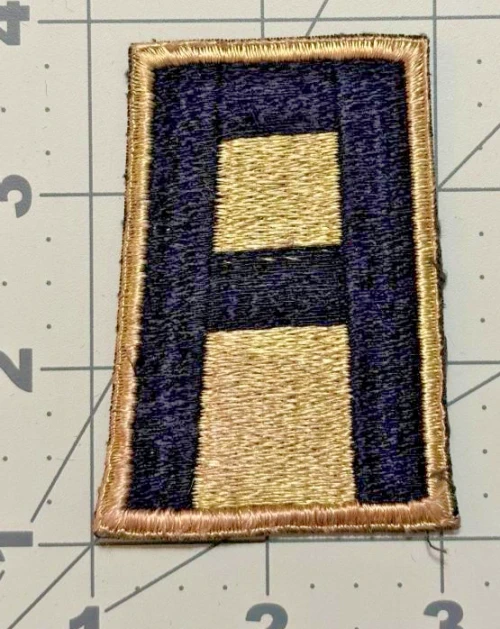 British Made Gold & Black WW 2 US Army 1st Army Patch Inv# K6864