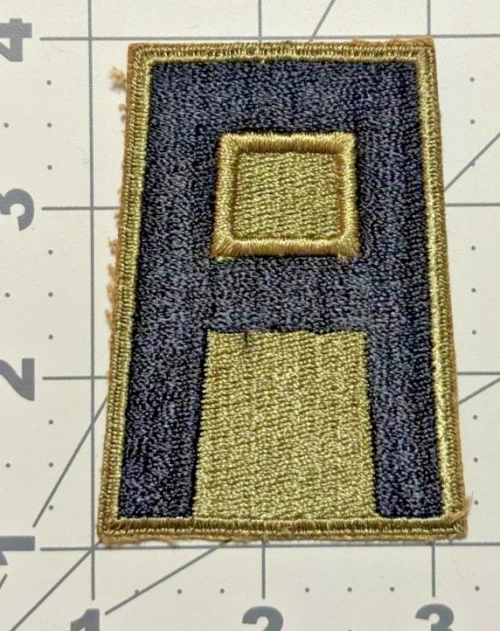 WW 2 US Army 1st Army DEM or DEML Greenback Patch Inv# K6924