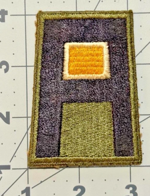 WW 2 US Army 1st Army White & Yellow Panel Signal Patch Inv# K6940