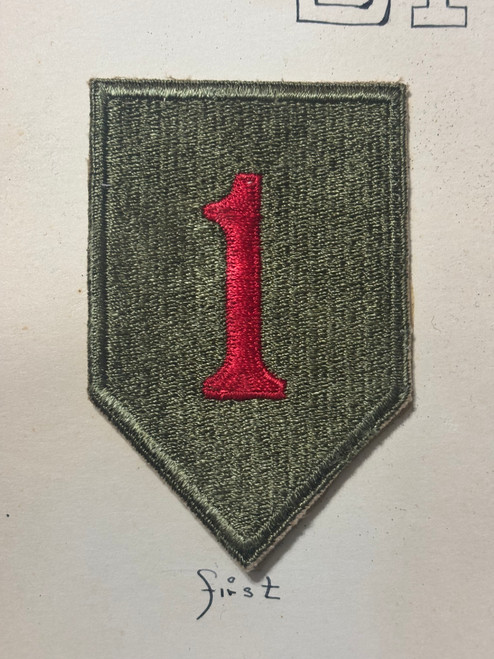 Lt Balcom Collection Patch #57 1st Infantry Division