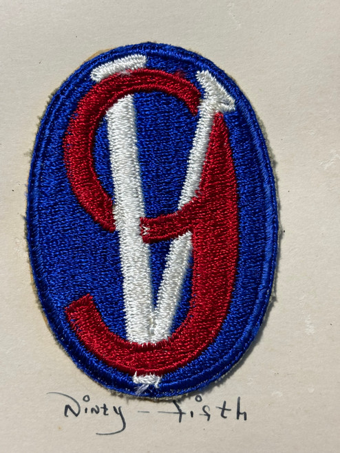 Lt Balcom Collection Patch #112 95th Infantry Division