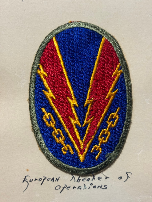 Lt Balcom Collection Patch #142 European Theater of Operations