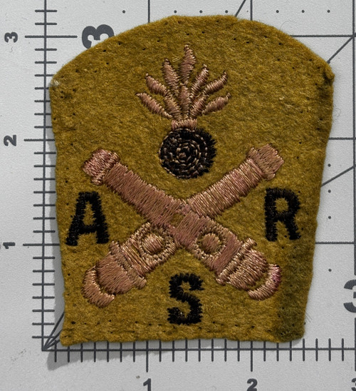 WW 1 AEF US Army Artillery Repair Shop French Made Patch Inv# K1719