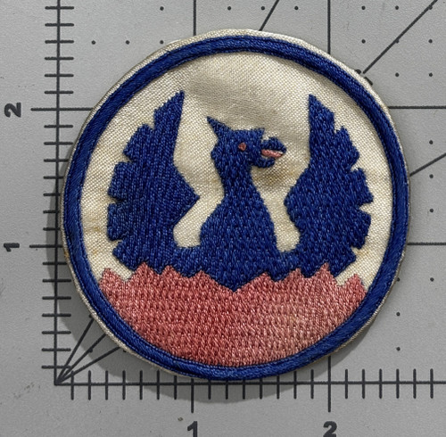WW 2 US Army Southeast Asia Command Right Facing Japan Made Silk Patch Inv# K1730