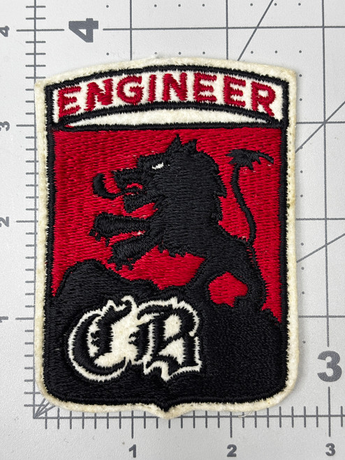 WW 2 US Army 1637th Engineer Construction Battalion Wool Patch Inv# K1858