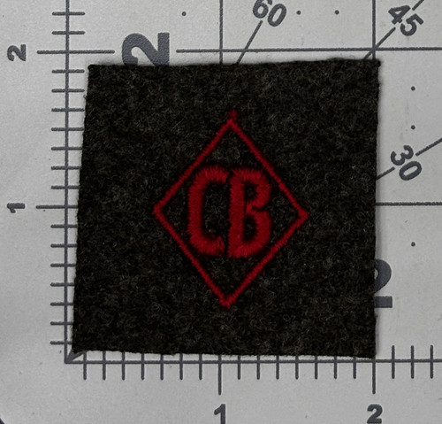 USMC Shipboard Marine Construction Battalion CB Cuff Patch Inv# K2199