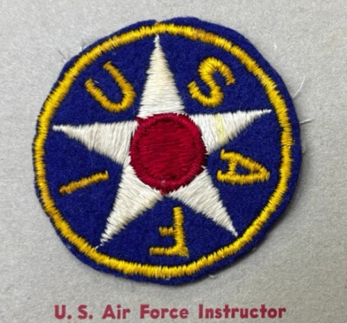 Kay Adams Collection WW 2 AAF US Air Force Instructor Wool Patch Inv# KA032