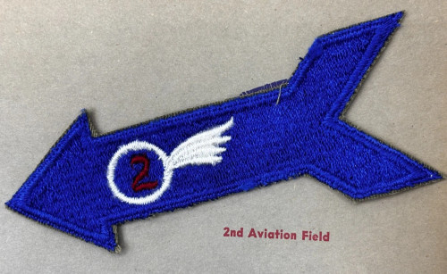 Kay Adams Collection 40's Made WW 1 2nd Aviation Field Patch Inv# KA042