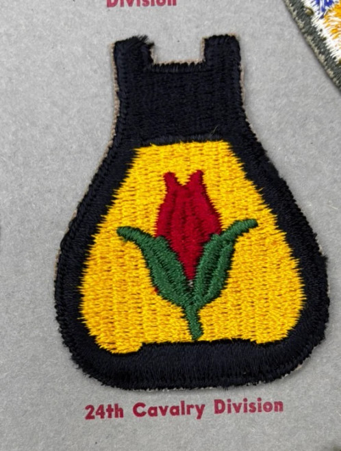 Kay Adams Collection WW 2 US Army 24th Cavalry Division Patch Inv# KA114